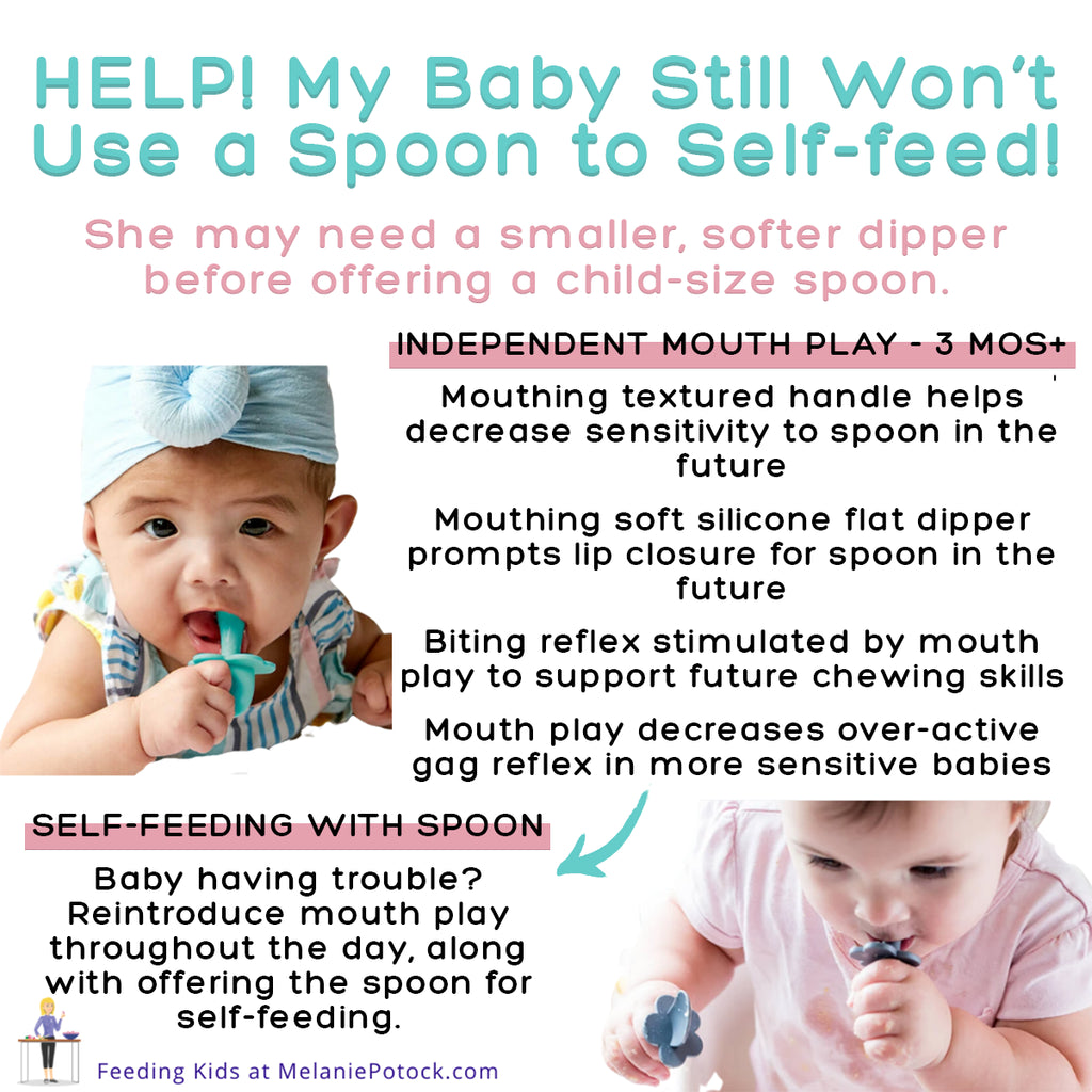 ASK AN EXPERT: Help, my baby won't use their spoon to self-feed!